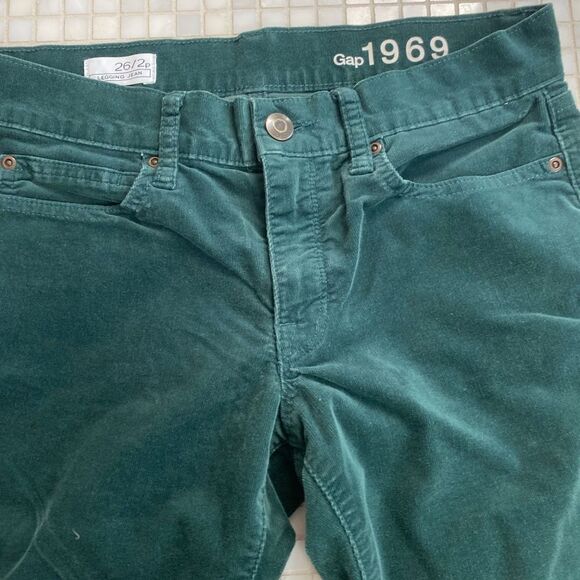 Gap Emerald Green Corduroy Legging Jeans - Picture 4 of 9